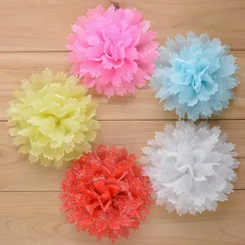 30PCS 11 CM šifon cvet za otroško glavo DIY obrti, lahko izberete barve(HMF-113)