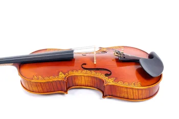 Violino 4/4 Enem kosu Tiger Plamen javor Smrekovega lesa, Ročno Izrezljano Vzorec Magistrski stopnji Močno Svetlobo