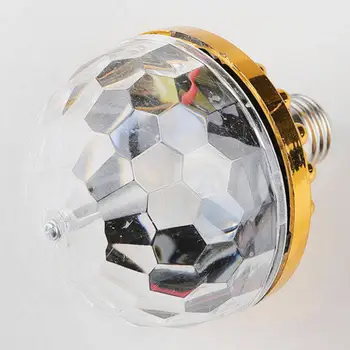 RGB Žarnica ABS E27 Discoball Light Vrtljiva Pisane Vrtenje Fazi RGB LED Žarnice Projekcija Svetilko Ustvarite Vzdušje