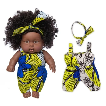 2021 Lutke pop Prosti čas bo Ustrezala Africanreborn silikonski viny 25 cm 8inch dekle poupee boneca baby mehke igrače dekle todder