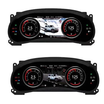 Avto Instrument Grozd merilnik Hitrosti Merilniki armaturne plošče Plošča LCD Monitor 12.3 centimetrov Za Jeep Wrangler JK 2010~2017 Sistema Android