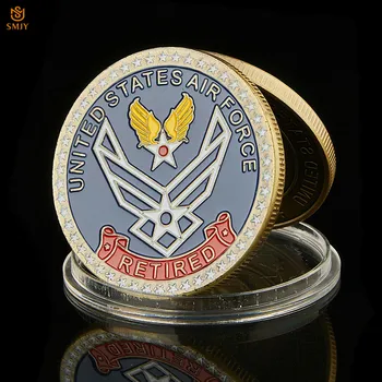 ZDA, v Pokoju Air Force Celovitost Storitev Odličnost Vojaške Slave Medaljo Žeton Izziv Značko Spominski Kovanec Zbirka W/B