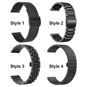 Kovinski Povezavo Trak Za Samsung Galaxy Watch 3 41 45 mm iz Nerjavečega Jekla Očesa Pasu Galaxy Watch 46mm 42/Aktivna 2 44 40/S3 Zapestnica