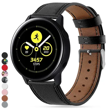 EiEuuk Opremo Pravega Usnja Zamenjava Watch Band Zapestnica Zapestje Traku za Samsung Galaxy Aktivno 40 mm Smartwatch