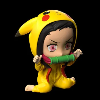Anime Slika Demon Slayer Kimetsu Ne Yaiba Kamado Nezuko Srčkan Igrače za Otroke Zbirateljske Model PVC Lutka