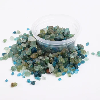 Naravno Modro in zeleno Kristalno Čip Kamen Rock Mineralnih Zdrobimo Raw Gemstone Padle Doma Dekor Degaussing Zdravilne Meditacije