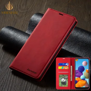 Flip Case Za Xiaomi POCO F3 M3 X3 NFC 10T Lite Redmi 9A 9C 9T K40 Opomba 10 9 8 7 Pro Max Usnjene Denarnice Stojalo za mobilni Telefon Coque