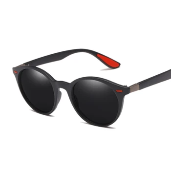 Novo Polarizirana Okrogla Sončna Očala Ženska Letnik Oblikovalec Blagovne Znamke Sončna Očala Za Moške Retro Črno Voznik Vožnjo Odtenki Oculos De Sol