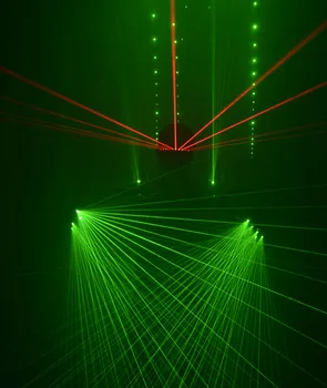 Rdeča laserska očala zeleno lasersko svetlobo rokavice led waistcoat pevka dj fazi ples nočni klub uspešnosti svetlobna kostum