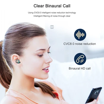 F9-5 brezžične slušalke IPX7 Nepremočljiva čepkov Gaming Slušalke Deluje na vseh Android, iOS pametne telefone stereo Bluetooth Slušalke
