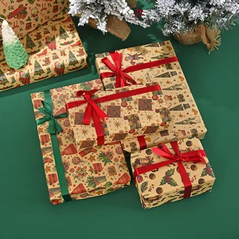 Božični Darilni Papir Santa Claus Darilni Ovojni Papir, Novo Leto, Božič Kraft Papir, Kraft Papir