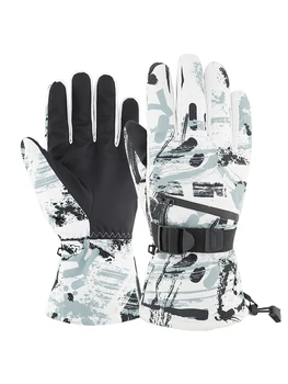 Smučarske rokavice za moške in ženske v zimskem mrazu-dokazilo nepremočljiva kašmir tople rokavice za odrasle jahanje smučarske rokavice