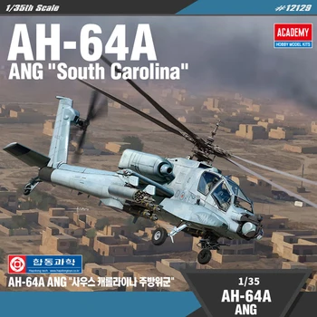 Sestavljanje Modela 1/35 AH-64A Helikopter Južna Karolina 12129 Vojaški Zbor Model Okraski Zbirka