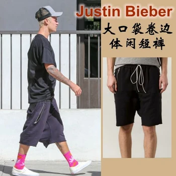 27-44 Novo 2022 moška Oblačila Justin Bieber Poletje Moda Hlače Priložnostno Kostum Plus Velikost Pevka Kostumi