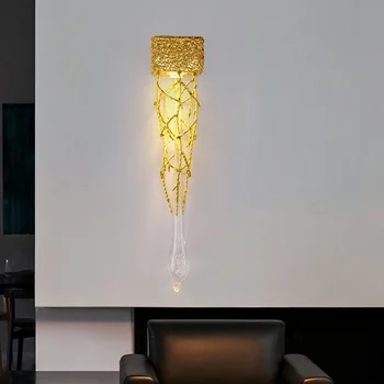 Nordijska Luksuzni LED Spusti Stenske Svetilke za Spalnica Dekoracijo,Dnevna Soba Jedilnica Postelji Steno svetlobe v Zaprtih prostorih svetlobna telesa
