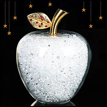 1PCS Naravne crystal drobljen kamen, sestavljeni apple. Doma dekor. Božični Večer darilo
