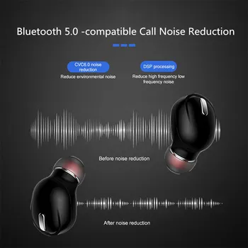 X9 Mini 5.0 Bluetooth Slušalke Šport Gaming Slušalke z Mikrofonom Brezžične slušalke Prostoročne Stereo Čepkov Za Xiaomi Vsi Telefoni