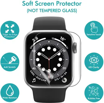 Hydrogel Film Za Apple Watch 45mm 41mm Mehko Film Dustproof Watch Pribor Za Apple Gledati Serije 7 Screen Protector Nova