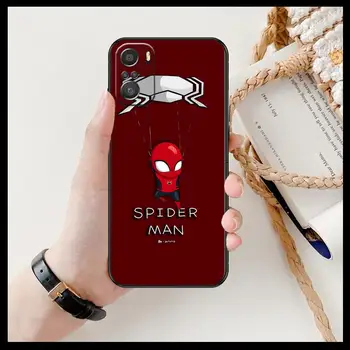 Marvel Železa Spider man Primeru Telefon Za Xiaomi Redmi 11 lite 9C člen 8A, 7A Pro 10T 5G Kritje Mi 10 Ultra Poco M3 X3 NFC 8 MP pokrov