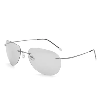 Oculos Masculino Prodaje 2019 Photochromic Polarizirana sončna Očala Ultra-lahka, brez okvirjev, Dan In Noč, za Moške Voznik Vožnjo Ribolov