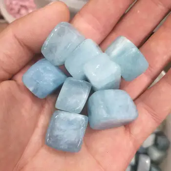 Lepe Naravne Akvamarin Padle Kamen Poliran Modra Gemstone Kristalno Grobo