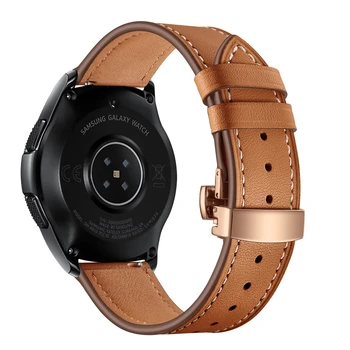 20 mm 22 mm Usnje pasu Za Samsung Galaxy watch Aktivna 2 trak 44 Huawei GT/2/Pro Galaxy watch 4/Classic 45/40 mm/46mm zapestnica