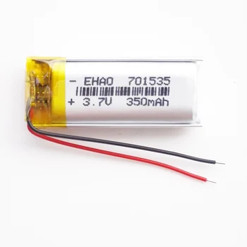 10 kos 701535 3,7 V 350mAh baterija Litij-Polimer LiPo Baterijo za ponovno Polnjenje Za Mp3 slušalke GPS mobilne elektronske del