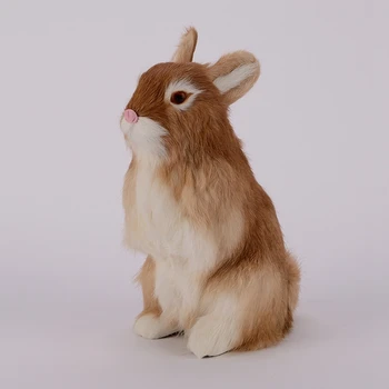 Simulacija Živali Zajec White Rabbit Igrače, Okraski Prostem Vrt Razstavni prostor Dekoracijo Obrti 16x10x24cm DY80052