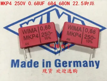 2020 vroče prodaje 10pcs/20pcs nemški kondenzator WIMA MKP4 250V 0.68 UF 684 250V 680n P: za 22,5 mm Audio kondenzator brezplačna dostava