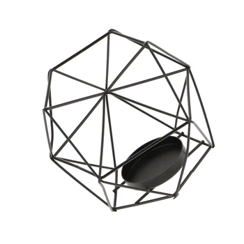 Industrijski Likalnik Žice 3D Geometrijskih Stekla Tealight svijećnjak svate, Multi Uporablja, Cvetna Košarica, Bonsaj Pot Primeru