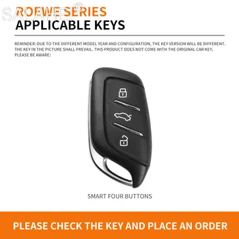 Kovinski Avto Ključ Primeru Keyring Usnje Keychain Za Roewe RX5 i6 ERX5 i5 RX8 RX3 Za MG6 MG ZS EV EZS EHS Auto Styling Dodatki