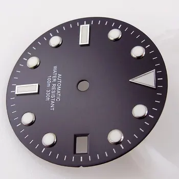 28.5 mm Watch Izbiranje Rezervni Deli, Primerni Za NH35/NH35A Avtomatsko Gibanje Svetlobne Datum Okno Črna/Modra/Zelena/Sivo/Bele Barve