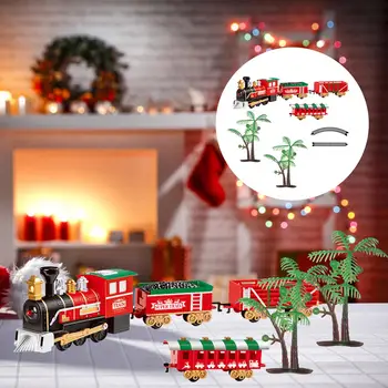 Električni Vlak, Komplet z Opremo Začetku Izobraževalne Igrače, Železniških Prog Igrače Božič Vlak za Otroke Otrok Rojstni dan Darila