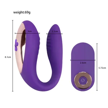 U Tip Vibrator Za Nekaj Brezžični Daljinski Dildo Dvojno Penetracijo Klitoris Stimulator Za Odrasle Sex Igrače Za Ženske G Spot Masaža