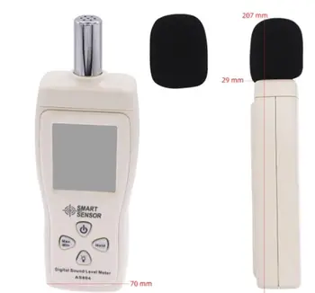 Digitalni Merilnik Ravni Zvoka Tester Decibel Monitor Hrupa Detektor Z Merjenjem Leve 30~130 dBA Za Merjenje Zvočnega Tlaka