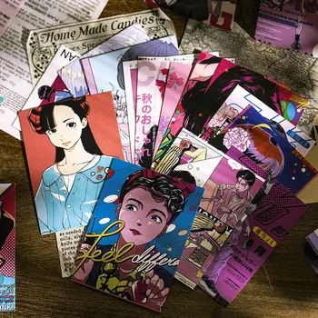 30 Listov/Set Showa Vse Hiše Serije Razglednic Japonski Anime Manga Znakov Lomo Kartico Rojstni Dan, Božič Darilo Kartico
