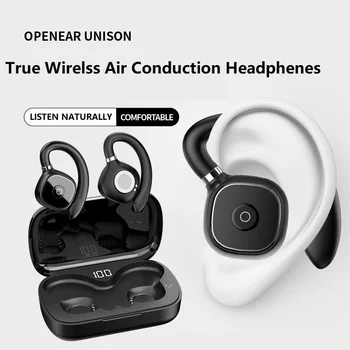 Brezžični Šport Teče Slušalke Bluetooth 5.3 Slušalke HiFi Stereo Bas Odprto Uho TWS Čepkov šumov Gaming Slušalke