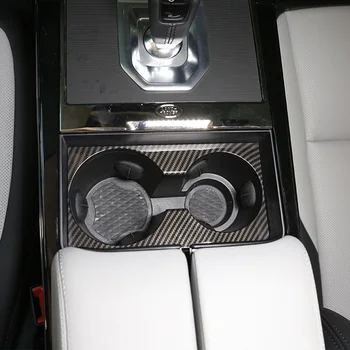 Za Range Rover Evoque （L551）2019-2020 ABS Chrome/Ogljikovih Vlaken Teksturo Vode, Skodelico Imetnika Plošča Dekoracijo Trim Avto Dodatki