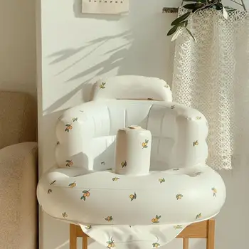 Baby Napihljivi Kavč Otrok Puff Prenosni Kopel Stoli PVC Večnamenski Sedež Baby je Stol za Hranjenje Dojenčkov Bazen Igrače