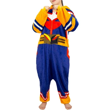 Anime Moj Junak Univerzami Bi Vsi Cosplay Kostum Za Odrasle Unisex Flanela Plišastih Kigurumi Pižamo Jumpsuits