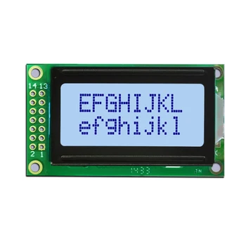 0802a 2X8 lcd-zaslon hd44780d ali AIP31066 krmilnik 08 * 02 LCD modul Več načinov in 5V ali 3.3 V napajanje STN siva