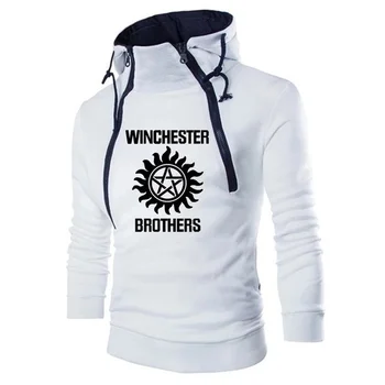 Novo Hoodies Moških Winchester Bros Natisnjeni Pomlad Jesen visoko kakovostnega bombaža Moške hoodies priložnostne Šport