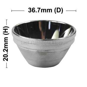 36.7 mm (D) x za 20,2 mm (H) SMO Aluminijasti Reflektor