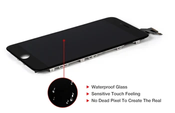 OEM Celoten Zaslon za iPhone 6S Plus 6SP LCD-Zaslon Polne Sestavljanje 3D Dotik, Računalnike Kamera+Home Gumb Zamenjava Razred AAA