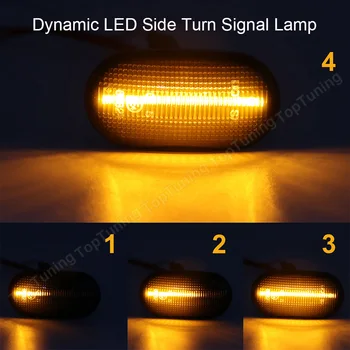 2X Dynamic LED Strani Marker Svetlobe Repetitorja Obrnite Signalna luč Za Suzuki Nosijo Tovornjak DA63T Lapin HE21S Za Mazda Za Chevrolet