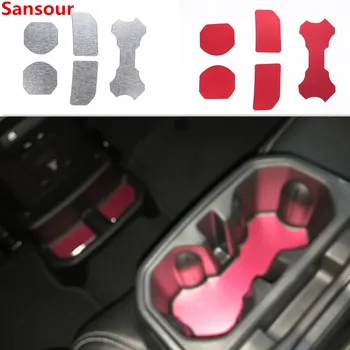 Sansour Avto Notranje zadeve Ornamenti Pokal Pad Steklenico Vode, Skodelico Imetnika Mat za Jeep Wrangler JL 2018 Up Avto Dodatki Styling