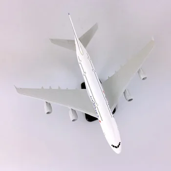 18 CM 1:400 Letalo Airbus A380 AIRFRANCE Letalo Letalo Zlitine Statične Solide Model z Osnovno Zbirateljske Zaslon Igrača Zbirka