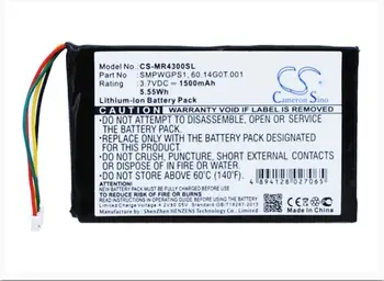 Cameron Kitajsko 1500mAh baterija za MAGELLAN Maestro 4300 4350 4370 60.14G0T.001 SMPWGPS1 GPS Navigator Baterije