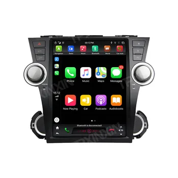 4+128G Tesla Slog Android 9.0 Avto, GPS Navigacija Za Toyota Highlander 2007-2013 Stereo Glavo Enota Multimedijski Predvajalnik, Avto Radio