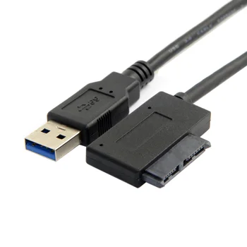 CY USB 3.0 na 7+6 13pin Slimline Sata Adapter Kabel za Prenosni CD DVD Rom Optični Pogon